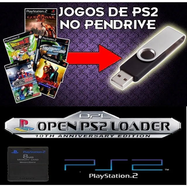 Jogos para PlayStation 2 (PS2) HD ou Pen Drive